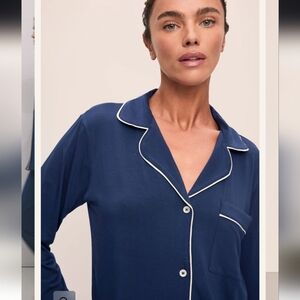 NWT NEW Eberjey Gisele TENCEL™ Modal Long Sleeve PJ Top ONLY Size M